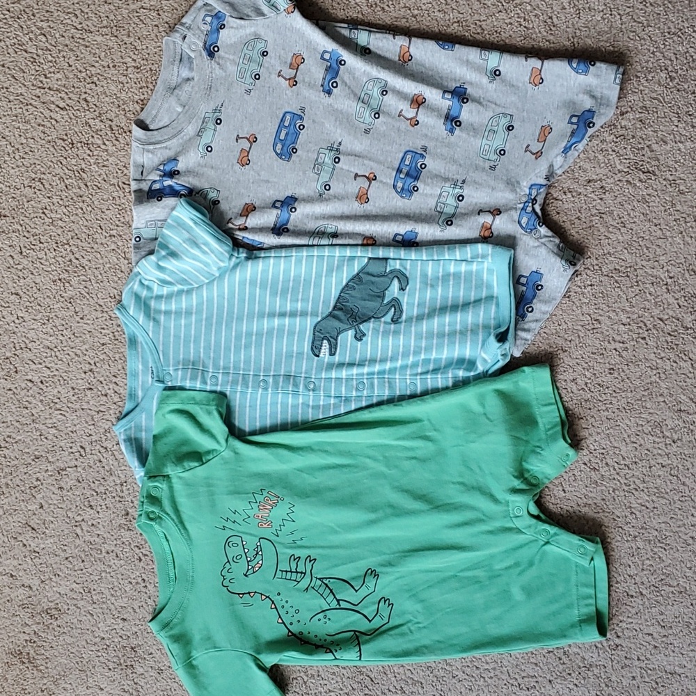 3 boys 24m rompers